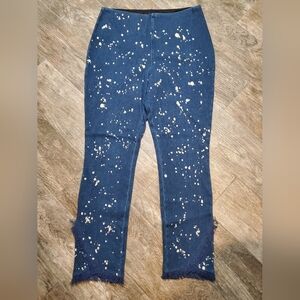 Lyssé Splatter Jeans Size XL